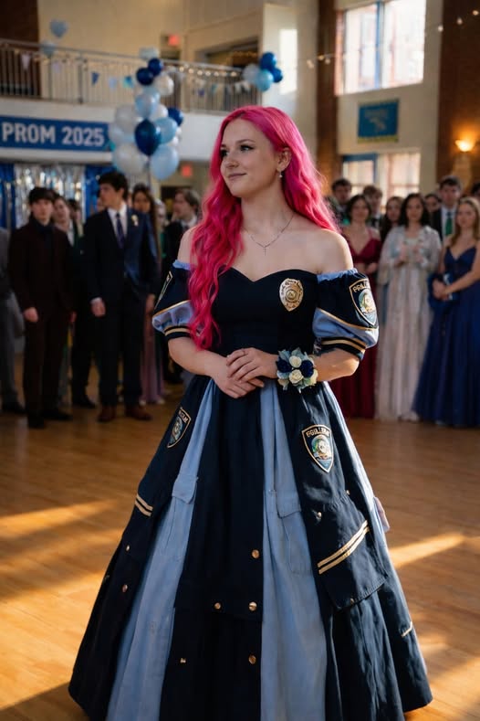 My Daughter Wore a Prom Dress Made from Her Late Father’s Uniform — Then One Moment Changed Everything