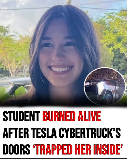 Student ‘burned alive’ after being trapped by her Tesla